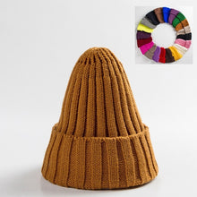 Load image into Gallery viewer, Unisex Hat Cotton Blends Solid Warm Soft HIP HOP Knitted Hats Men Winter Caps Women&#39;s Skullies Beanies For Girl Wholesale шляпа
