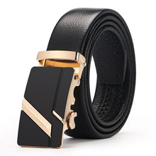 Load image into Gallery viewer, [LFMB]Famous Brand Belt Men Top Quality Genuine Luxury Leather Belts for Men,Strap Male Metal Automatic Buckle
