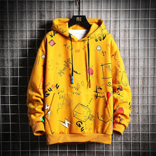 Load image into Gallery viewer, SingleRoad Men&#39;s Hoodies Men Women 2021 Spring Sweatshirt Male Japanese Streetwear Oversized Yellow Anime Hoodie Men Sweatshirts
