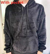 Load image into Gallery viewer, Autumn Winter Coats Soild Sweet Hooded Women Harajuku Loose Casual Warm Hoodies Ladies Fleece Flannel Pullover Female Sweatshirt
