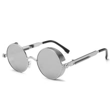 Load image into Gallery viewer, Classic Gothic Steampunk Sunglasses Luxury Brand Designer High Quality Men and Women Retro Round Metal Frame Sunglasses UV400
