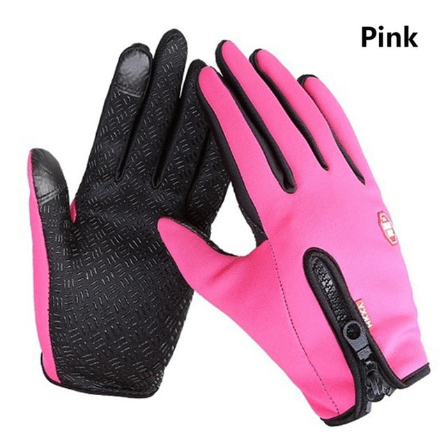 Winter Spring Warm Touch Screen Fishing Man Gloves Waterproof Women Ski Army Cycling  Windproof Non-Slip Fashion Black Gloves