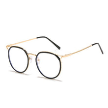 Load image into Gallery viewer, -1.0 -1.5 -2.0 -2.5 -3.0 To -6.0 Women Men Fashion Round Myopia Glasses Oversized Eyeglasses Frames Students Metal Clear Glasses
