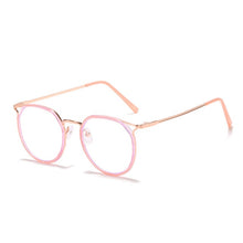 Load image into Gallery viewer, -1.0 -1.5 -2.0 -2.5 -3.0 To -6.0 Women Men Fashion Round Myopia Glasses Oversized Eyeglasses Frames Students Metal Clear Glasses
