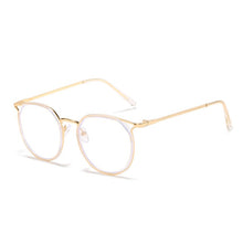 Load image into Gallery viewer, -1.0 -1.5 -2.0 -2.5 -3.0 To -6.0 Women Men Fashion Round Myopia Glasses Oversized Eyeglasses Frames Students Metal Clear Glasses
